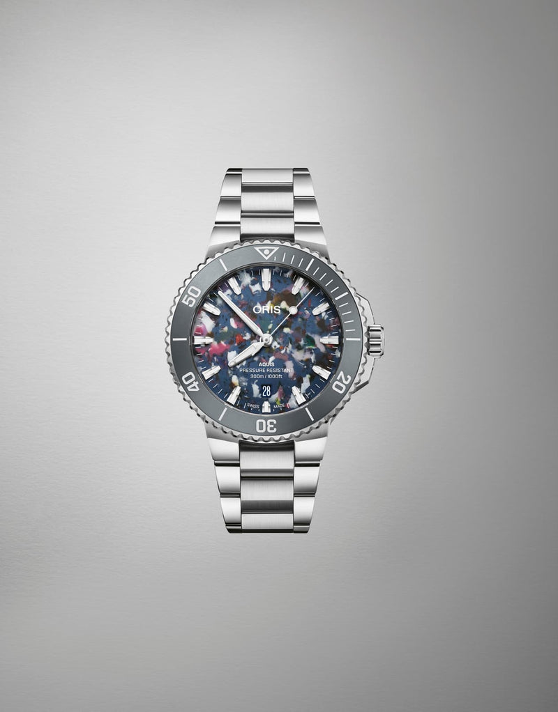 Aquis Date Upcycle Watch, Multicoloured