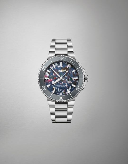 Aquis Date Upcycle Watch, Multicoloured