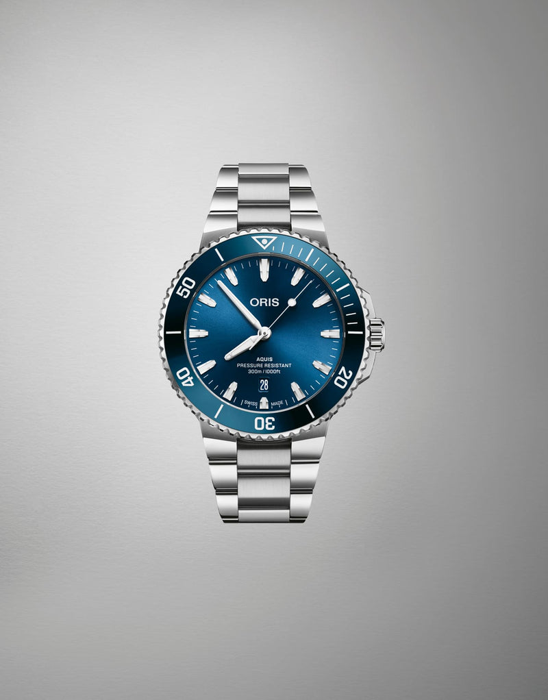 Aquis Date Watch, Blue