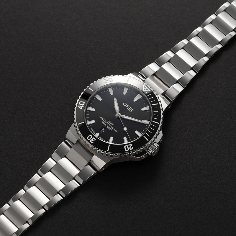 Aquis Date Watch, Black