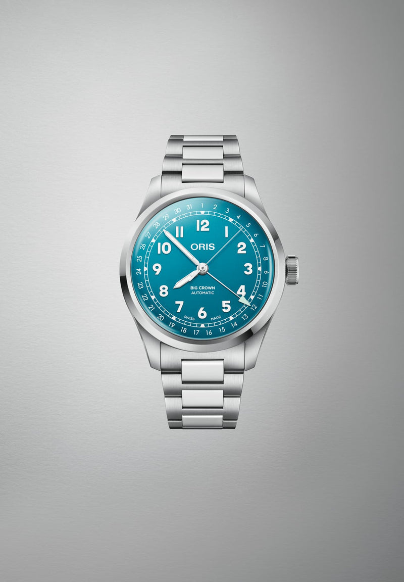 Big Crown Pointer Date Watch, Blue