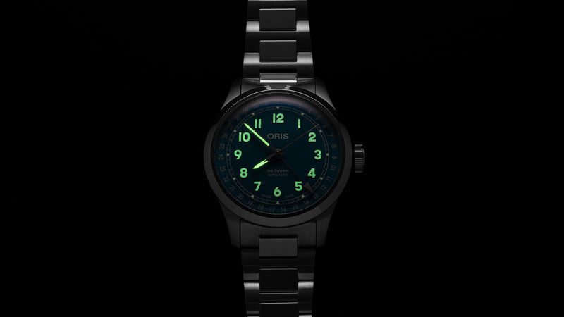 Big Crown Pointer Date Watch, Blue