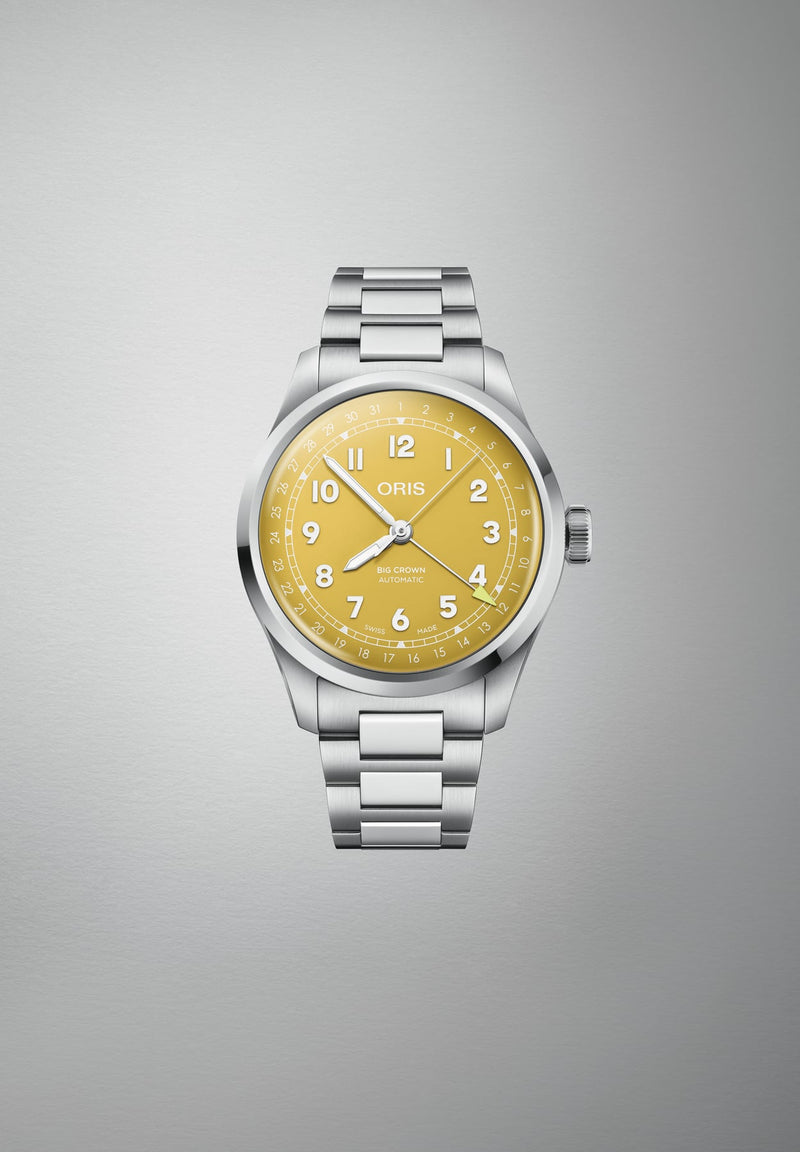 Big Crown Pointer Date Watch, Yellow