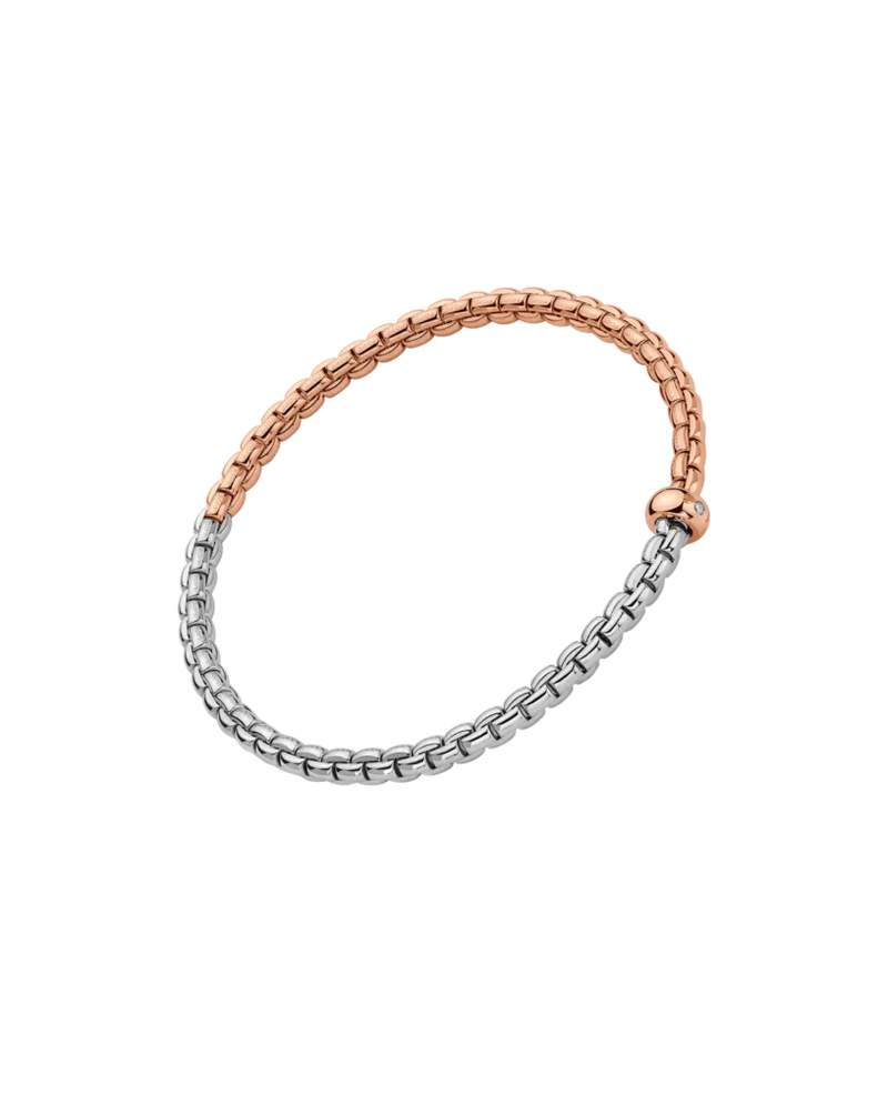 Eka Bicolour Flex'It Bracelet, Medium - 18ct White/Rose Gold - 01M01B2_BB_1_XRX_00M