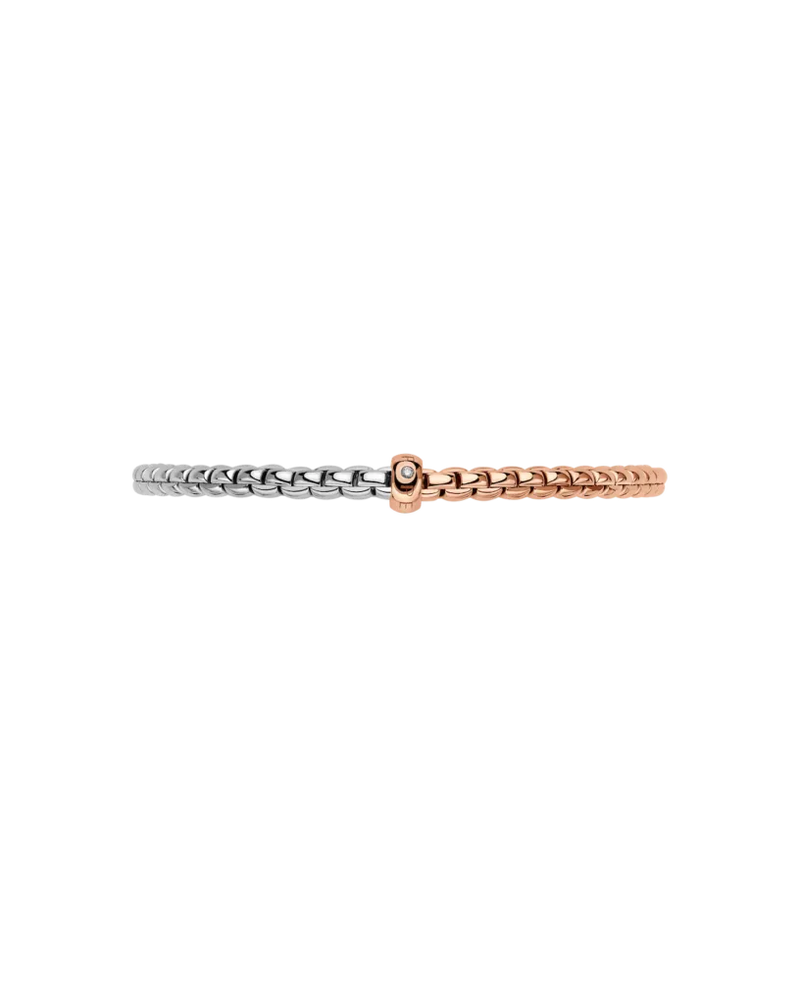 Eka Bicolour Flex'It Bracelet, Medium - 18ct White/Rose Gold - 01M01B2_BB_1_XRX_00M