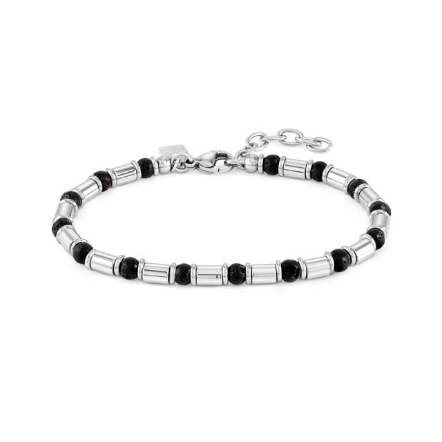 Instinct Bracelet - Stainless Steel/Lava Stone - 027920/036