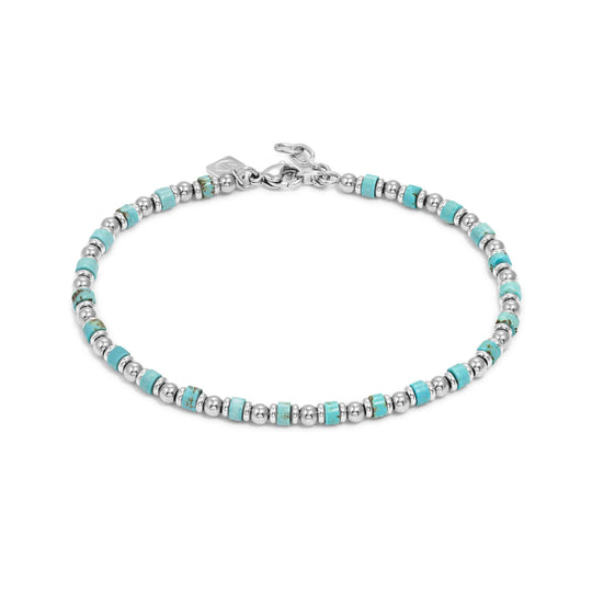 Instinct Style Anklet - Turquoise/Silver - 027934/003