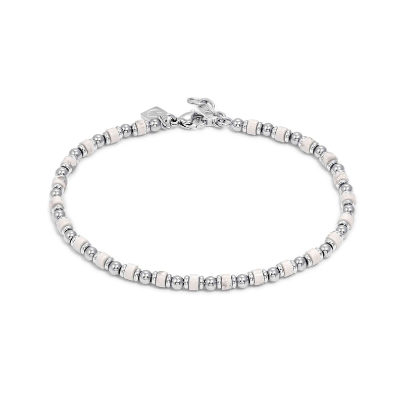 Instinct Style Anklet - White Turquoise/Silver - 027934/085