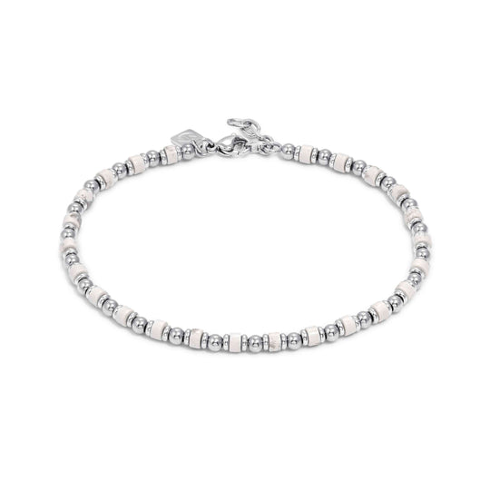 Instinct Style Anklet - White Turquoise/Silver - 027934/085