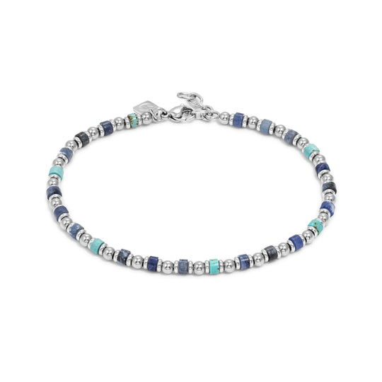 Instinct Style Anklet - Turquoise/Sodalite/Silver - 027934/093