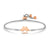 Milleluci Dog Footprint Bracelet - Silver/Rose - 028017/013