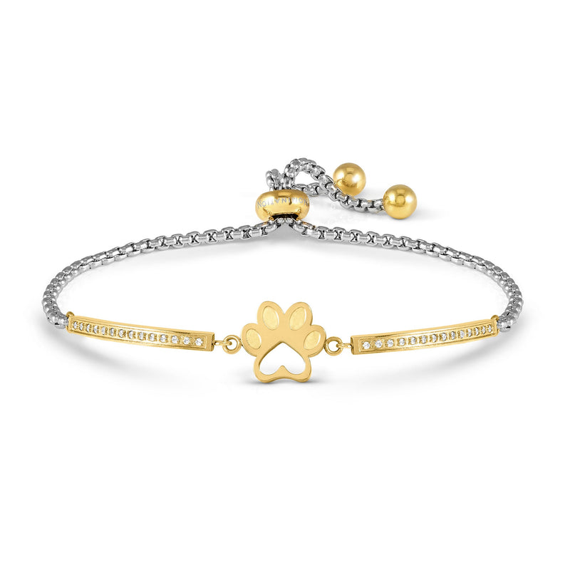 Milleluci Dog Footprint Bracelet - Gold/Silver - 028018/013