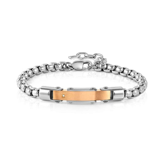 Strong Diamond Stainless Steel Rose Bracelet - 028321/034
