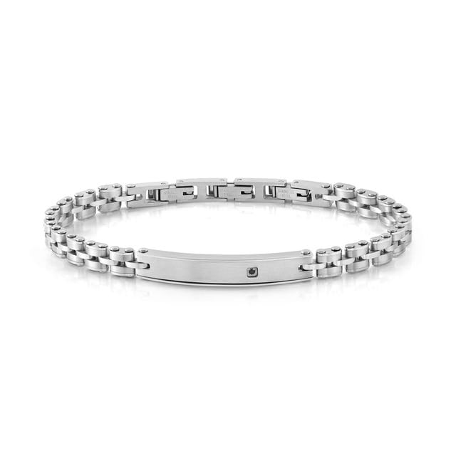 Strong Black Diamond Stainless Steel Bracelet - 028324/001