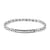 Strong Steel & Black Diamond Geometric Bracelet - Silver - 028339/058