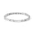 Strong Steel & Four Diamond Geometric Bracelet - Silver - 028340/001