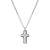 Strong Steel & Diamond Cross Pendant - Silver - 028343/004