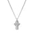 Strong Steel & Black Diamond Cross Pendant - Silver - 028344/004