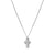 Strong Steel & Black Diamond Cross Pendant - Silver - 028344/004