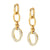 Affinity Earrings With Chain - Gold - 028608/012