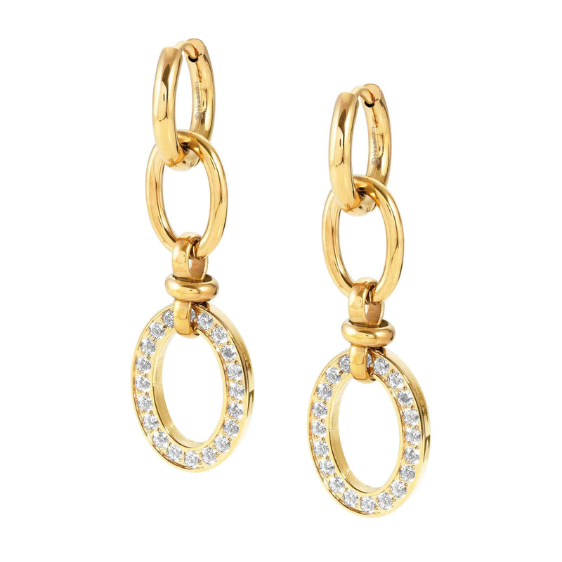Affinity Earrings With Chain - Gold - 028608/012