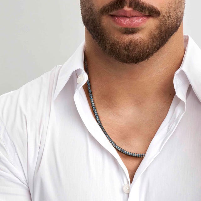 Men's B-Yond Black Chain Necklace - 028953/015
