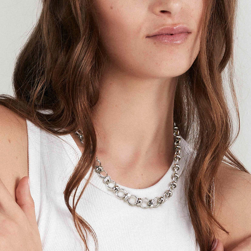 Unconditionally Chain Necklace - Silver - 029101/001