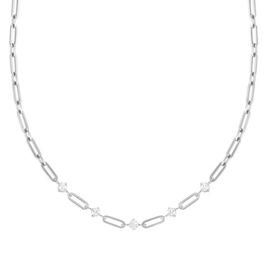 Chains Of Style Necklace - Silver - 029401/001