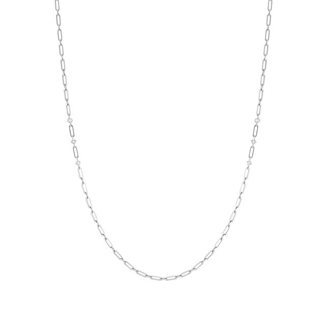 Long Chain Necklace - Silver - 029402/001