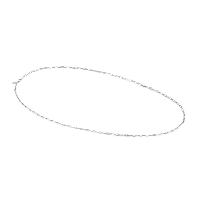 Long Chain Necklace - Silver - 029402/001