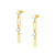Chainsofstyle CZ Drop Earrings - Gold - 029404/012