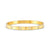 Pretty Bangle with Hearts, Large - Gold - 029504/006