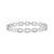 Pretty Chain Bangle With CZ - Silver - 029515/001