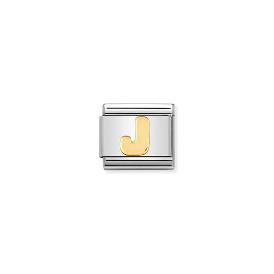 Classic Letter J Link - Gold - 030101/10
