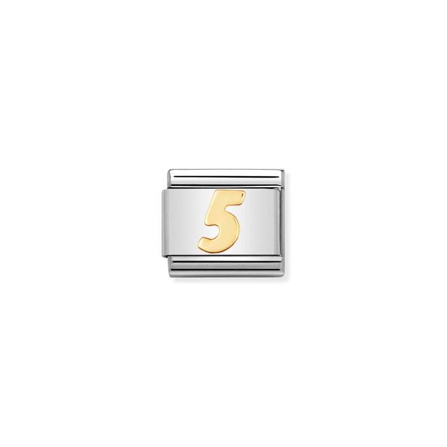 Composable Gold Number 5 Link - 030102/05