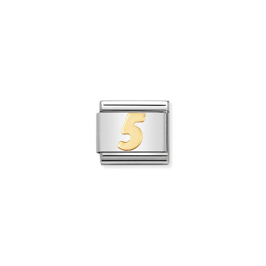 Composable Gold Number 5 Link - 030102/05