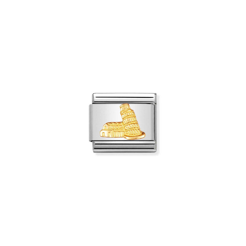 Composable Gold Tower of Pisa Link - 030123/09