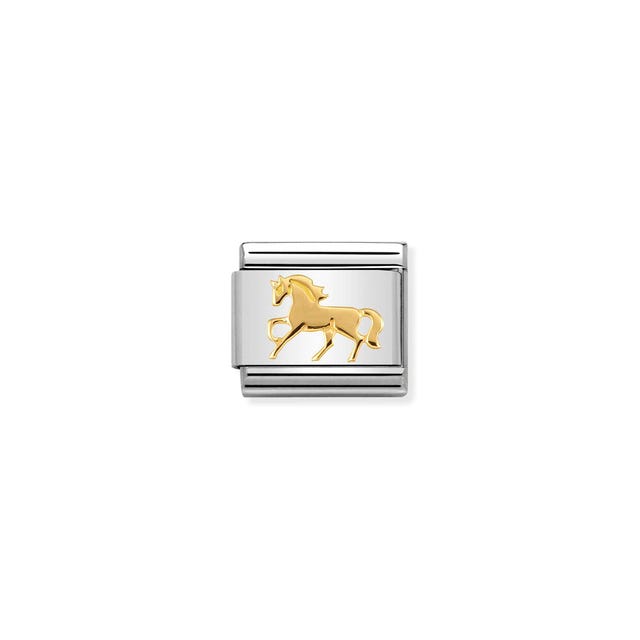 Composable Classic Galloping Horse Link - Gold - 030149/26