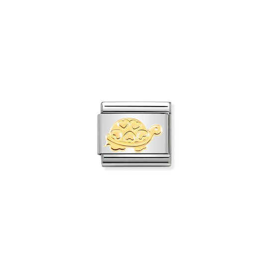 Composable Classic Tortoise with Hearts Link - Gold - 030162/51