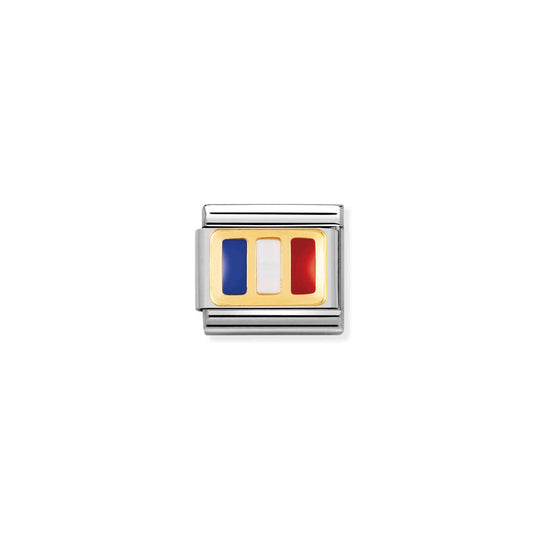 Composable Gold France Flag Link - 030234/05