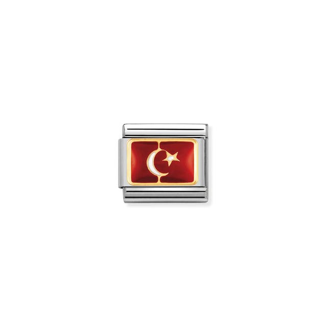 Composable Classic Turkey Flag Link - Gold - 030234/20
