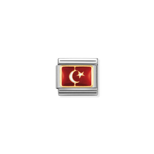 Composable Classic Turkey Flag Link - Gold - 030234/20