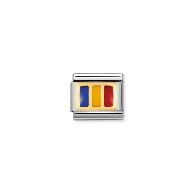 Composable Gold Romania Flag Link - 030234/26
