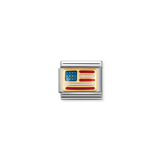 Composable Classic USA Flag Link - Gold - 030235/04