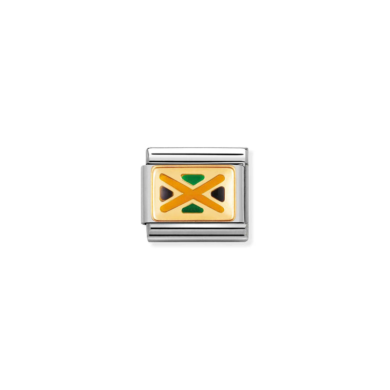 Composable Gold Jamaica Flag Link - 030235/16