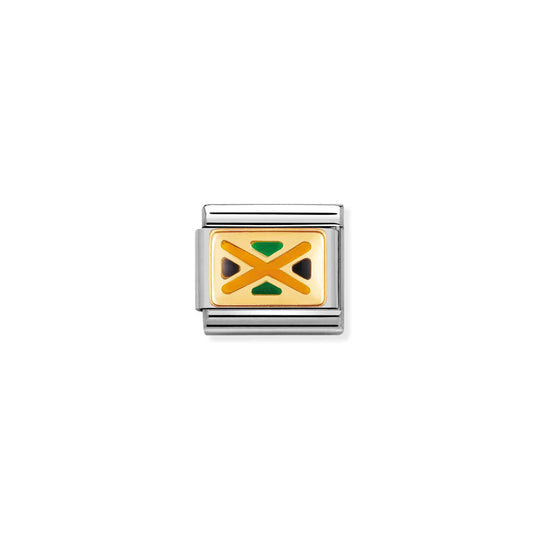 Composable Gold Jamaica Flag Link - 030235/16