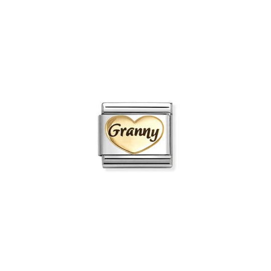 Composable Classic Granny Heart Link - Gold - 030285/81