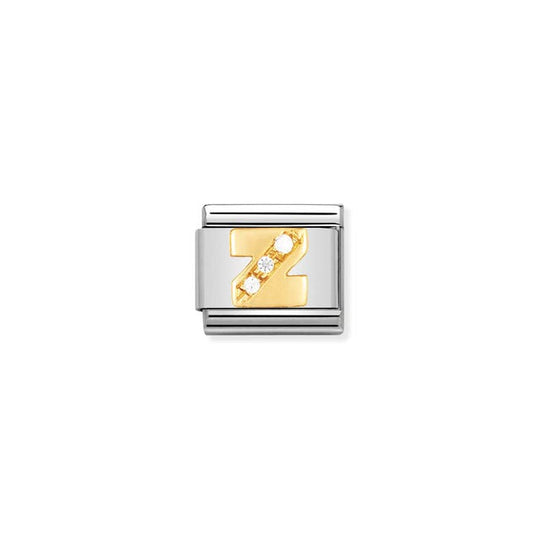 Composable Gold Zirconia Letter Z Link - 030301/26