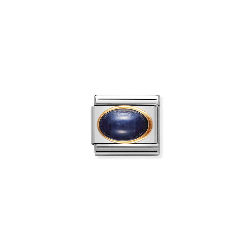 Composable Gold Oval Sapphire Link - 030504/08
