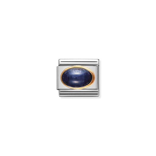 Composable Gold Oval Sapphire Link - 030504/08